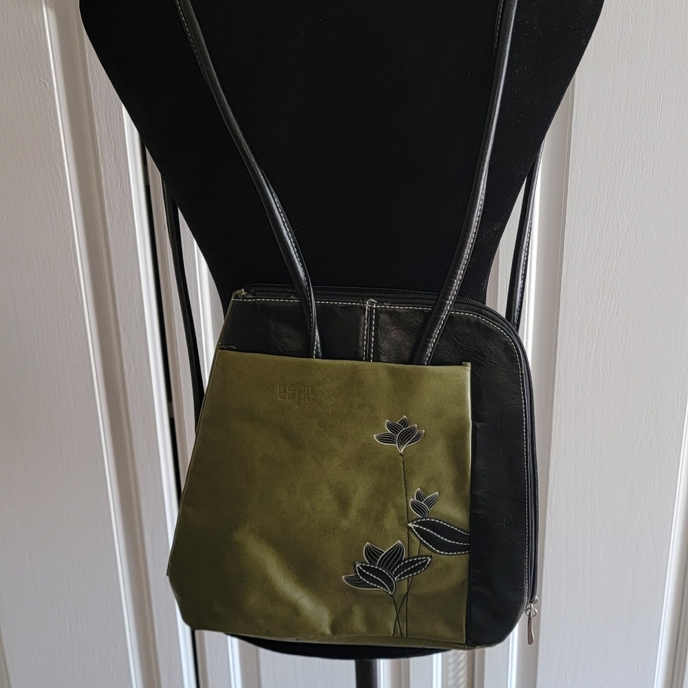 Espe Vegan Purse/backpack 11 x 10 Olive Green